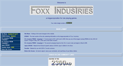 Desktop Screenshot of foxx-industries.com